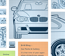 BLUE+WHITE BMW WEBSITE